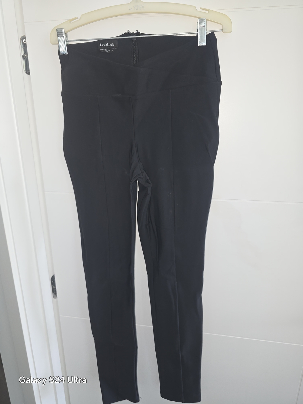 bebe Black Ponte High-Waist Leggings